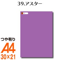 画像1: 全86色 カッティング用シート A4サイズ39.アスター （つや有り） (1)