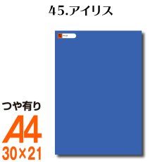 画像1: 全86色 カッティング用シート A4サイズ45.アイリス （つや有り） (1)