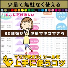 画像3: はがれない布用お名前シール｜選べる80種類＆23色 魔法のシール ラベルバイキング3枚セット｜まとめ買い割引 名入れ アイロンタイプ 入園 入学 準備【Yokohama小町堂】 (3)