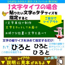 画像5: アイロン文字カット 文字タイプ｜1文字単位で注文できる転写切り文字｜ゼッケン・体操服・柔道着・名札対応【Yokohama小町堂】 (5)