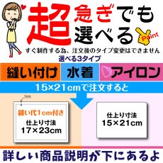 画像3: 超特急おまかせプラン｜最短当日発送対応 ゼッケン 名入れオーダー A5サイズまで｜水着専用／アイロン／縫い付け対応【Yokohama小町堂】 (3)